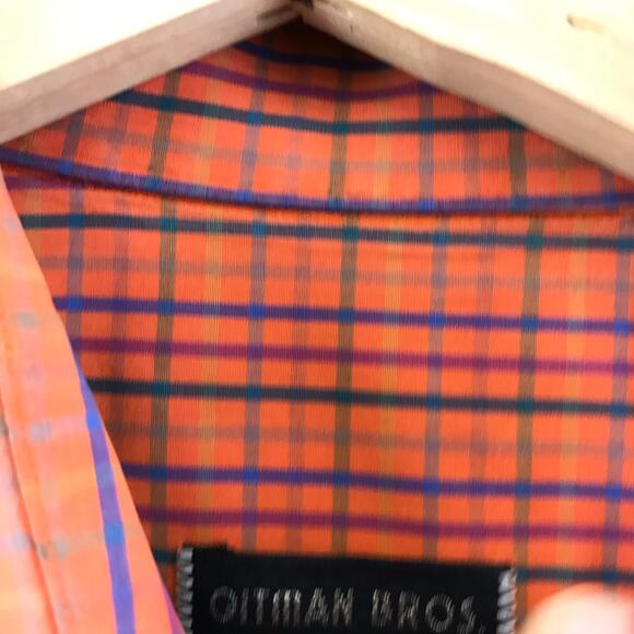 Gitman Bros Shirt Mens L Button Up Multicolor Plaid Pocket Check - Picture 4 of 9
